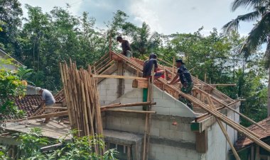 Usuk Harapan di Somagede: Satgas TMMD ke-127 Kodim 0709/Kebumen Bangun Rumah Layak untuk Sapran