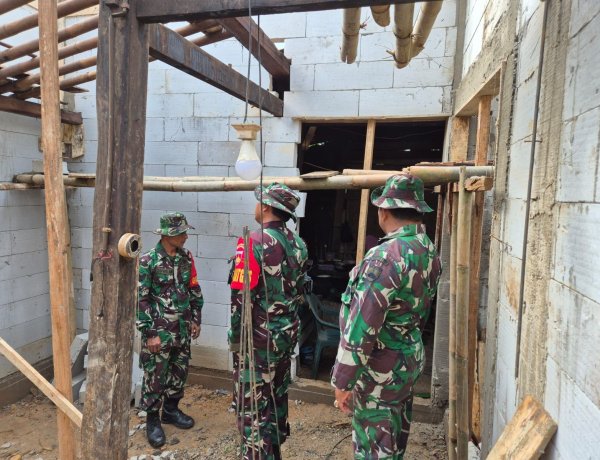 TMMD 127 Wujudkan Rumah Layak Huni: Dandim Kebumen Tinjau RTLH